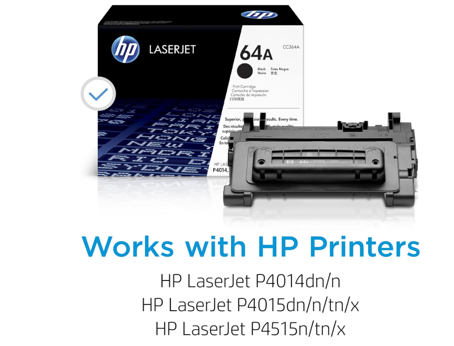 HP CC364A (64A) Black Toner Cartridge