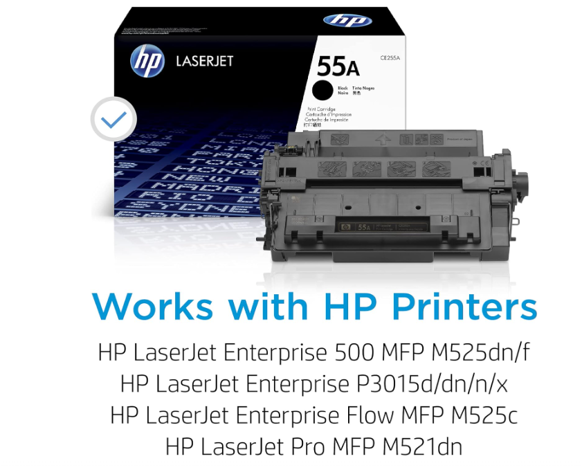 HP CE255A (55A) Black Toner Cartridge