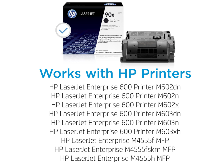 HP 90X (CE390X) High-Yield Black Toner Cartridge
