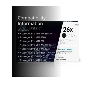 HP 26X (CF226X) High-Yield Black Toner Cartridge