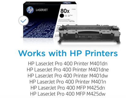 HP 80X (CF280X) High-Yield Black Toner Cartridge