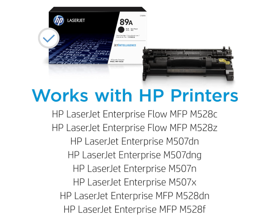 HP 89A (CF289A) Black Toner Cartridge