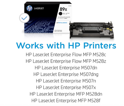 HP 89X (CF289X) High-Yield Black Toner Cartridge