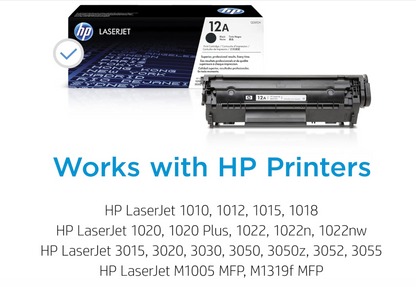 HP 12A Black Toner Cartridge