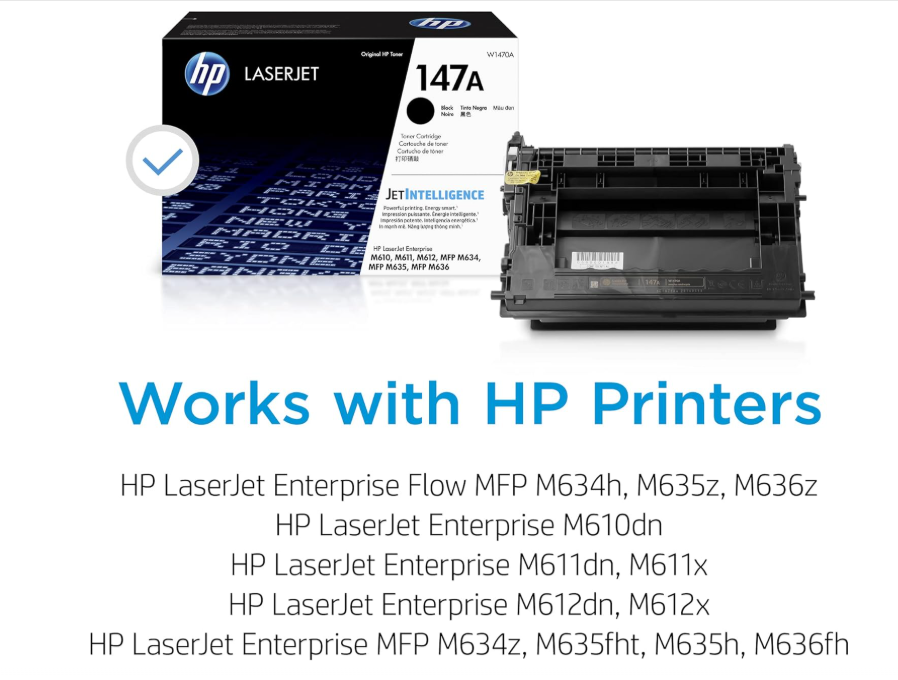 HP 147A (W1470A) Black Toner Cartridge