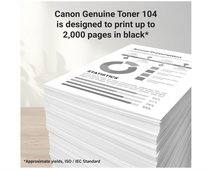 Canon 104 Standard Yield Black Toner Cartridge